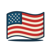 American flag icon